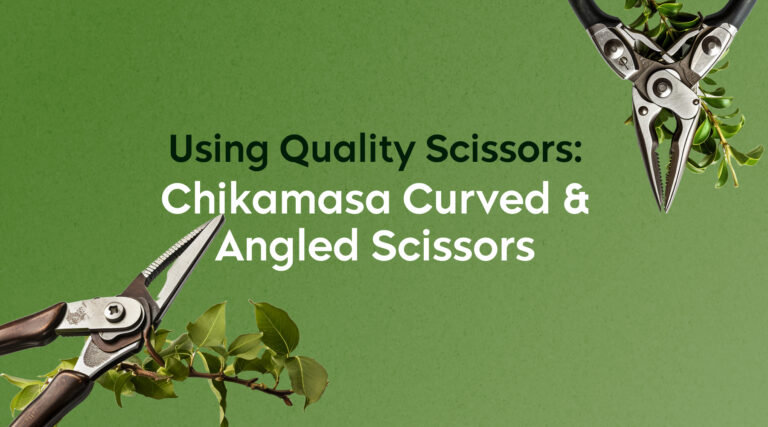 Using Quality Scissors: Chikamasa Curved and Angled Scissors